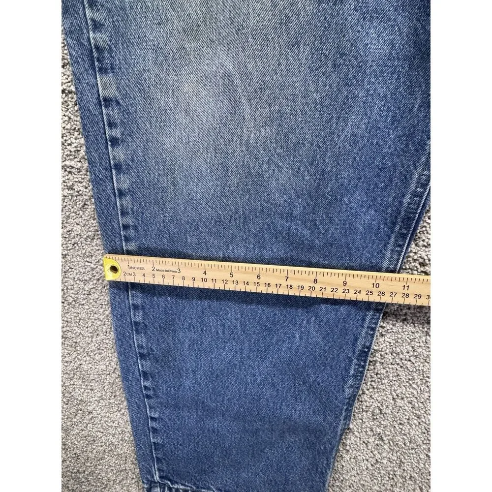 Carhartt Jeans‎ Mens 40x30 (44x30 Tag) Blue Denim Relaxed Straight Work B160 DST